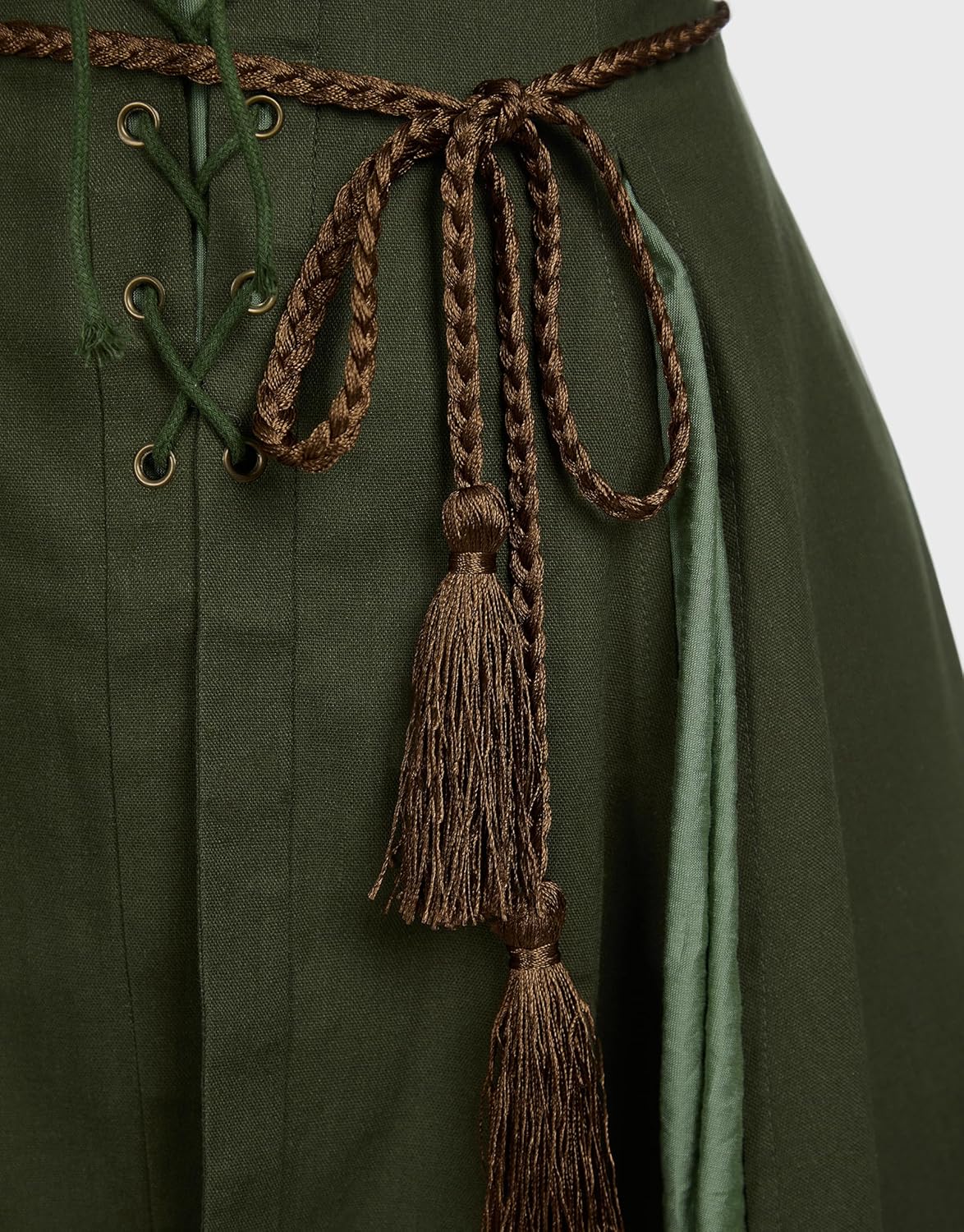 miccostumes Women's Elf Costume Renaissance Traditional Irish Dress Fairy Wide Long sleeves Short Dress for Halloween - Image 5