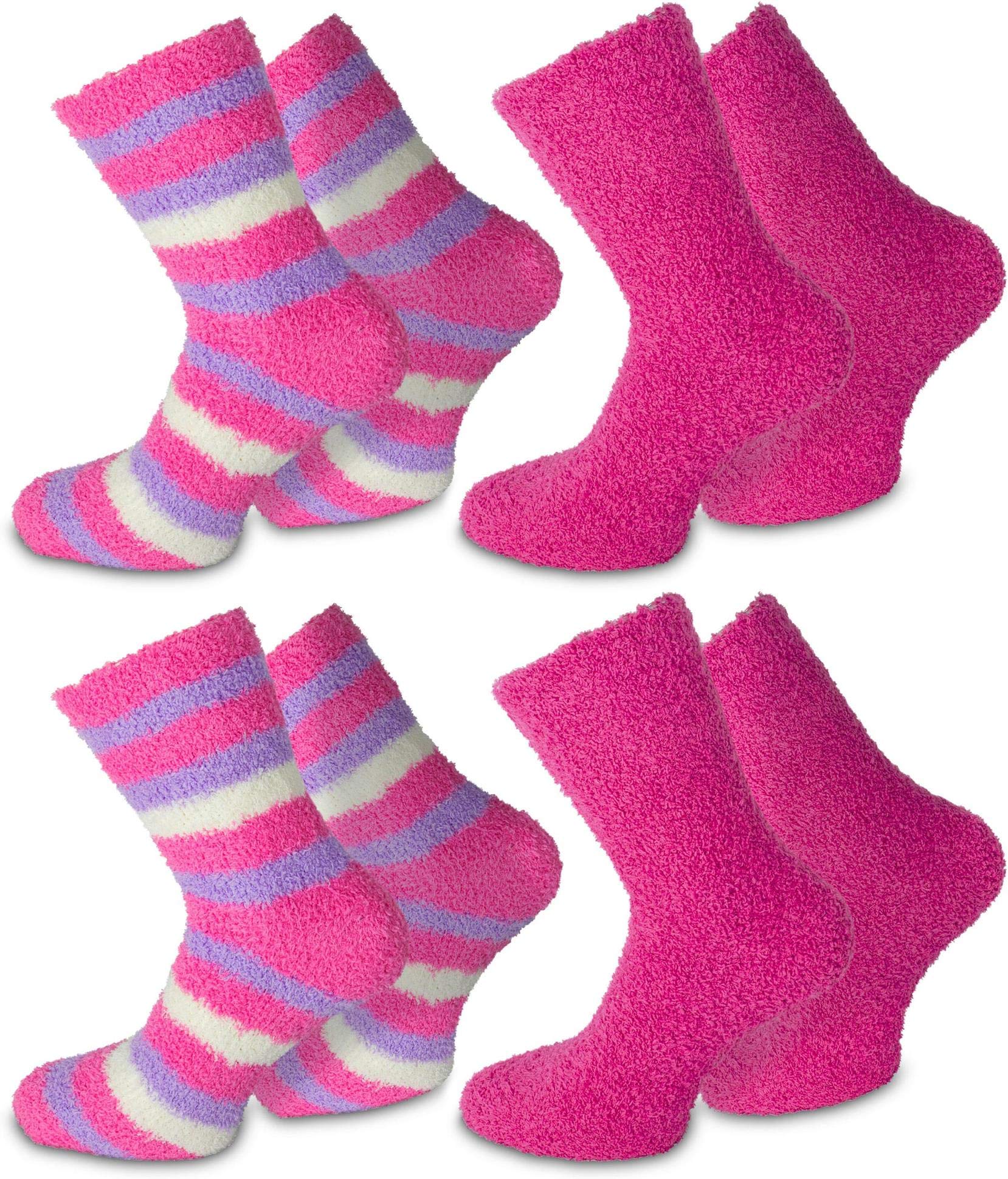 normani 4 Paar Flauschig weiche Kuschelsocken