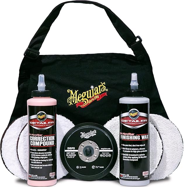 Meguiar's DMCKIT5 DA Microfiber Correction System 5" Starter Kit - Complete Paint Correction Kit