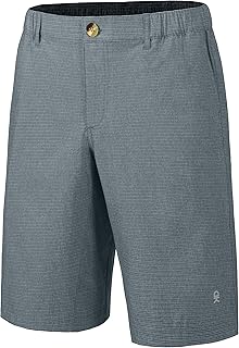 Little Donkey Andy 12 Inch Inseam Golf Shorts for Men Bermuda Quick Dry Elastic Waist Shorts for Hiking Travel Casual