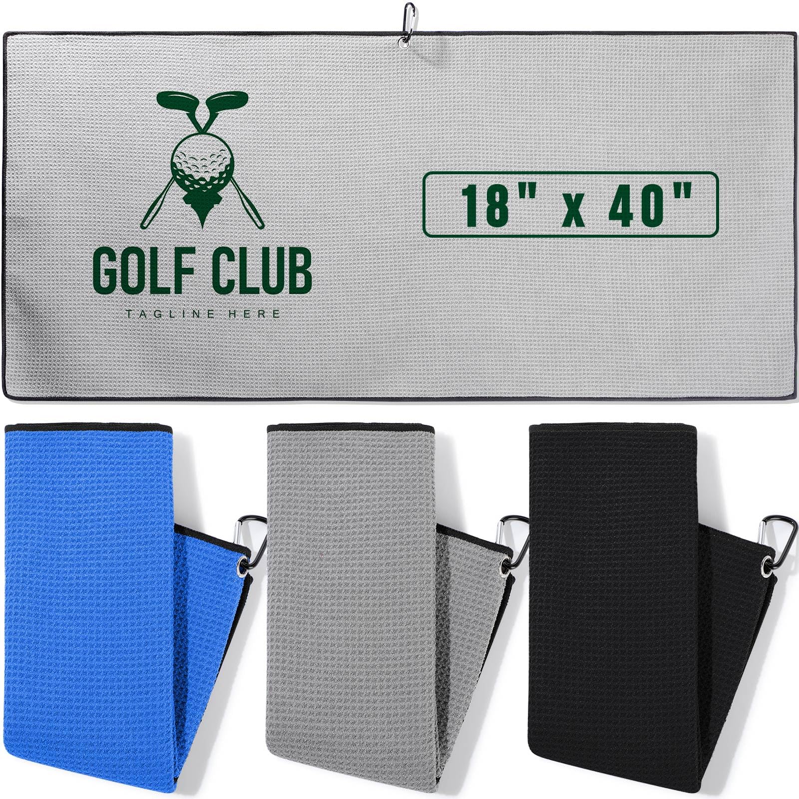 Serviette de golf Batiyeer pour homme : l'accessoire microfibre idéal sur le green