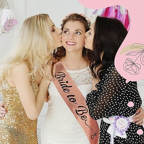 Miniatura 2 de Juego de bandas de novia, decoraciones de despedida de soltera, regalos de despedida de soltera de boda para novia, fiesta de despedida de soltera,