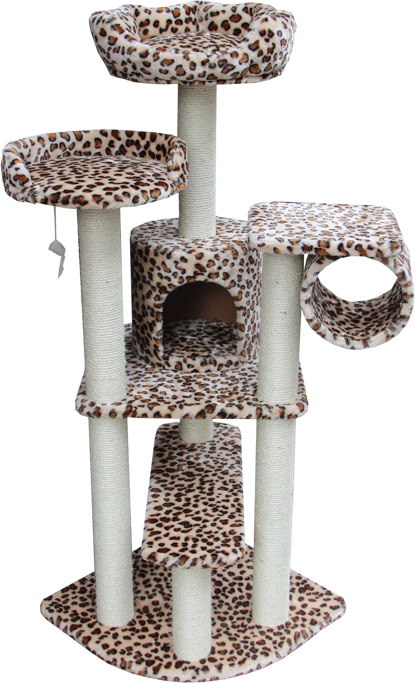 Kitty Mansions Safari Cat Tree, Leopard