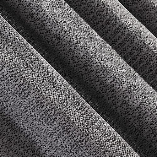 Miniatura 3 de Clean Window Panel de cortina semitransparente de fibra reciclada con textura cruda, 50 "x 84", gris