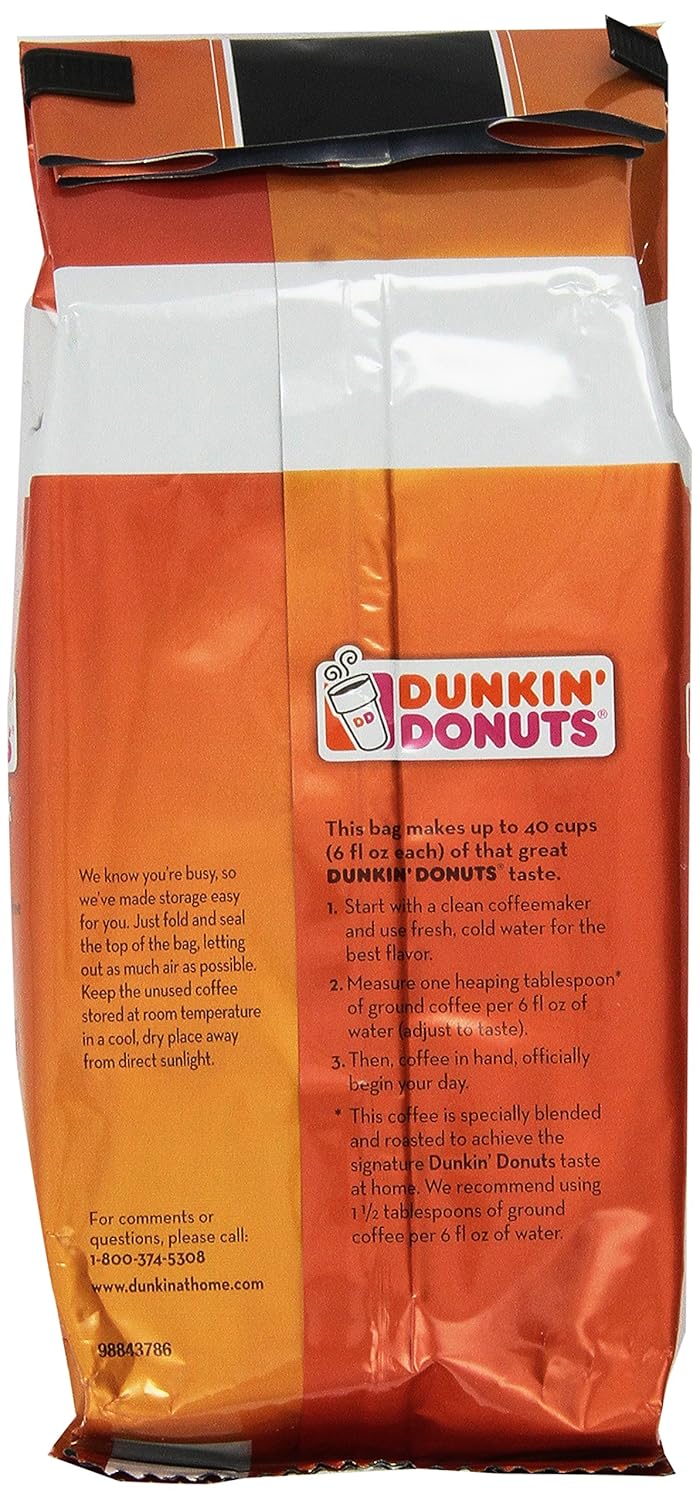 Dunkin' Donuts Dunkin' Dark Dark Roast Ground Coffee 11 Oz