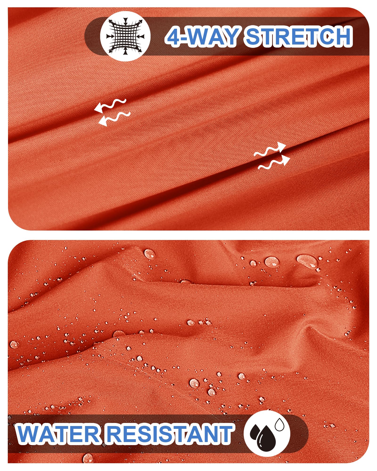 Outdoor Ventures Pantaloncini da golf da uomo, UPF 50+, elasticizzati, Dry Fit, da 11", ad asciugatura rapida, con tasche per il golf