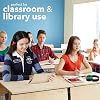 Audífonos para niños al por mayor 5 unidades, de diadema para estudiantes en variedad de colores, cómodos y giratorios para salón de clases, biblioteca, escuela, avión, para aprendizaje en línea y viajes, sonido estéreo sin ruido, con conector de 3.5 mm (colorido) 5