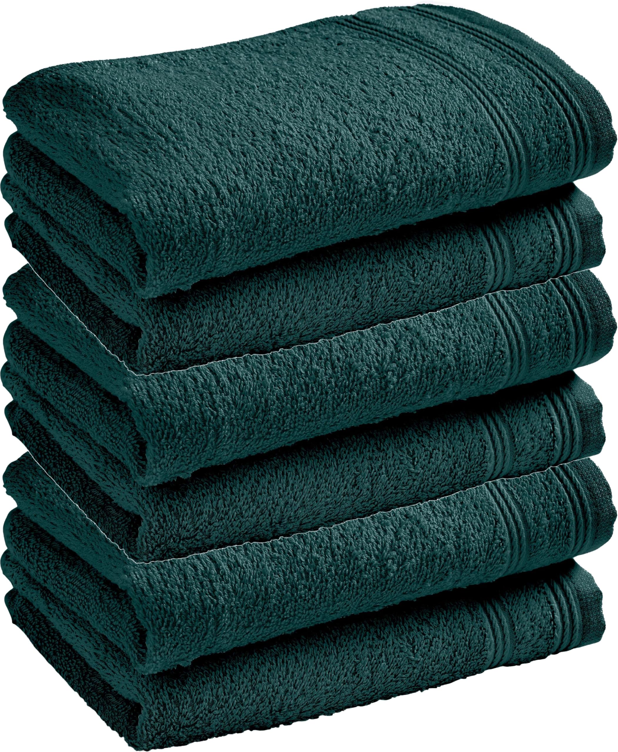 Serviettes invité éponge Spa vert émeraude 30x50 pour sublimer votre salle de bain