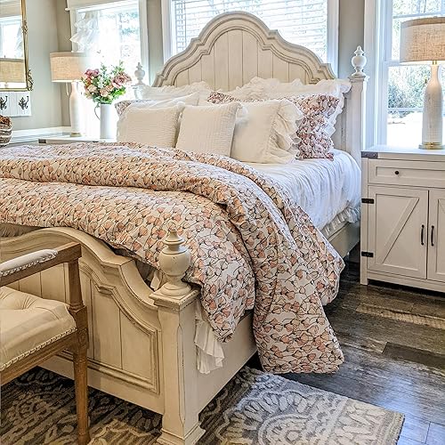 Miniatura 17 de Southshore Fine Living, Inc. Juego de funda de edredón de satén de algodón de fibra larga de 300 hilos, tamaño matrimonial/queen, azul ballard 07