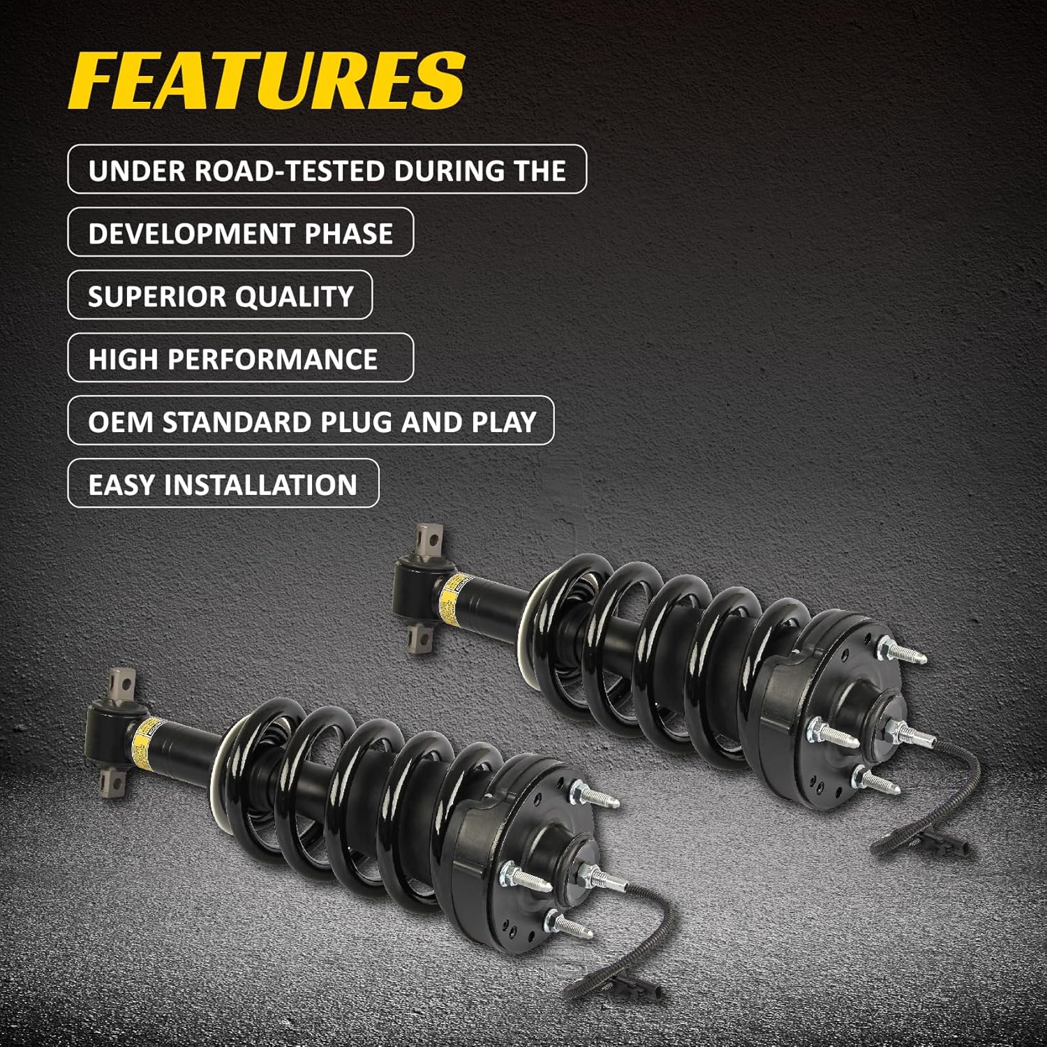 SALEM 2 x Front Shock Absorber Struts w/Magnetic Ride Compatible with 2015-2022 Cadillac Escalade Chevrolet Silverado 1500 Suburban GMC Sierra 1500 Yukon Yukon XL 84176631