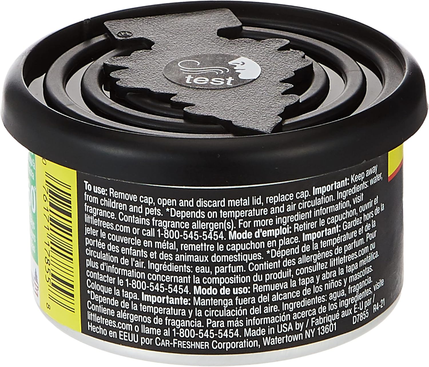 Car Freshner Little Trees Black Ice Fiber Can Air Freshener 4 Pack