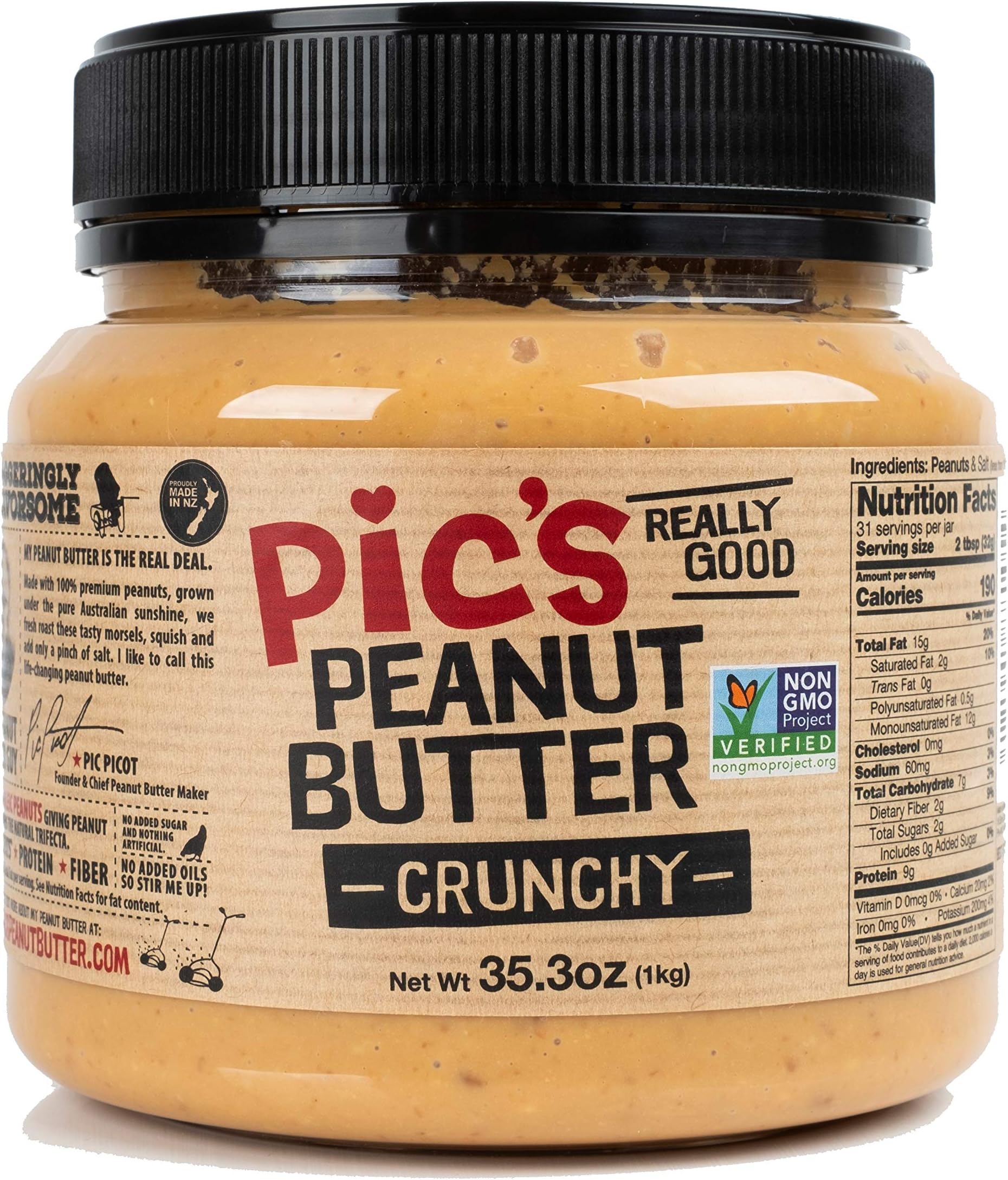 Pic’s Really Good Crunchy Peanut Butter (35.3oz)