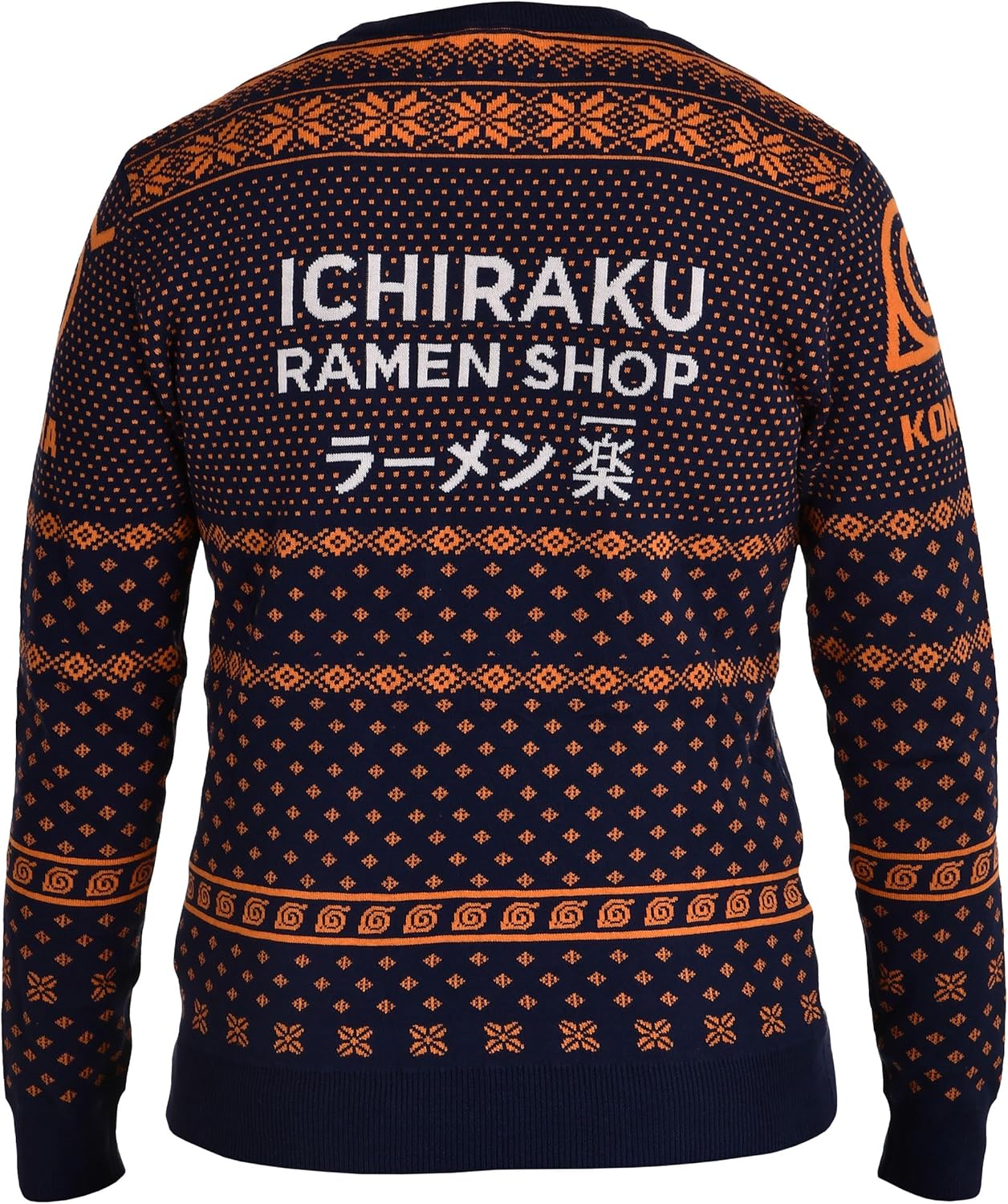 cotton division Naruto Ichiraku Ramen MENARUTPU014 Men's Jumper, Blue, Size S, Mehrfarbig, Small