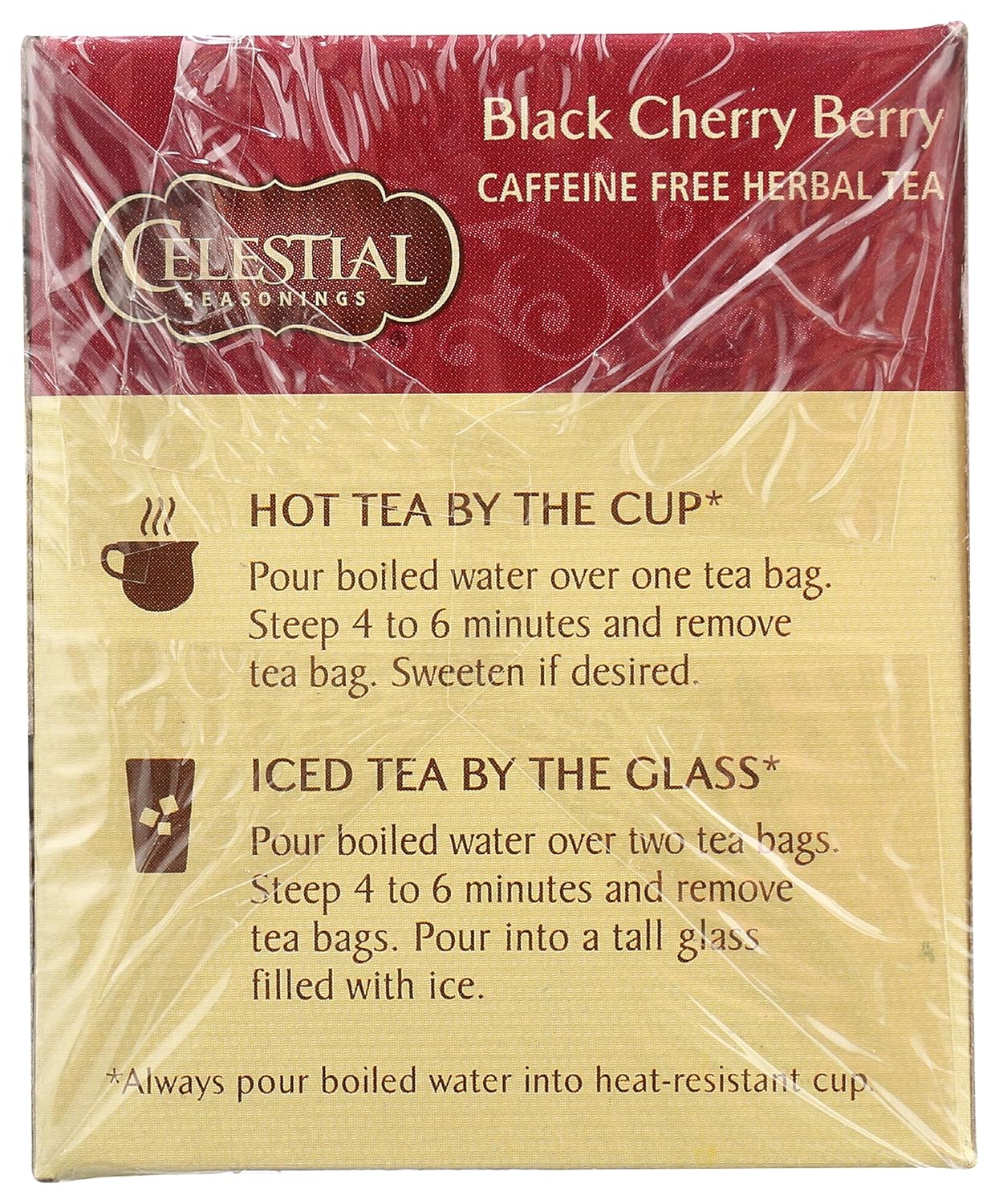 Celestial Seasonings Black Cherry Berry Herbal Tea, 20 Count - Image 6