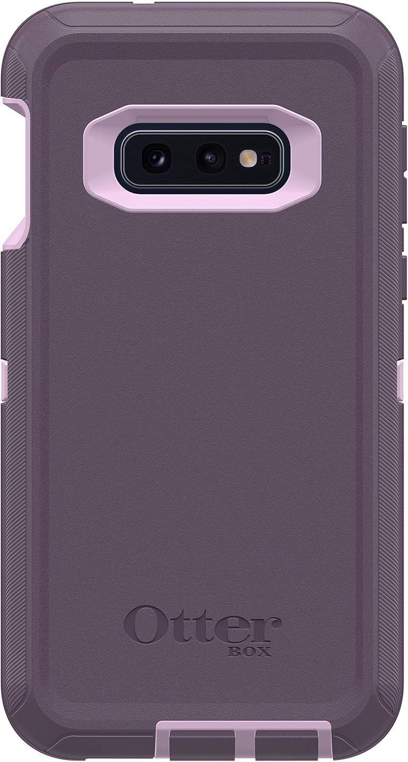 OtterBox Defender Series Screenless Edition Case for Samsung Galaxy S10E - Case Only - Belt Clip Holster Not Included - Non-Retail Packaging - Purple Nebula