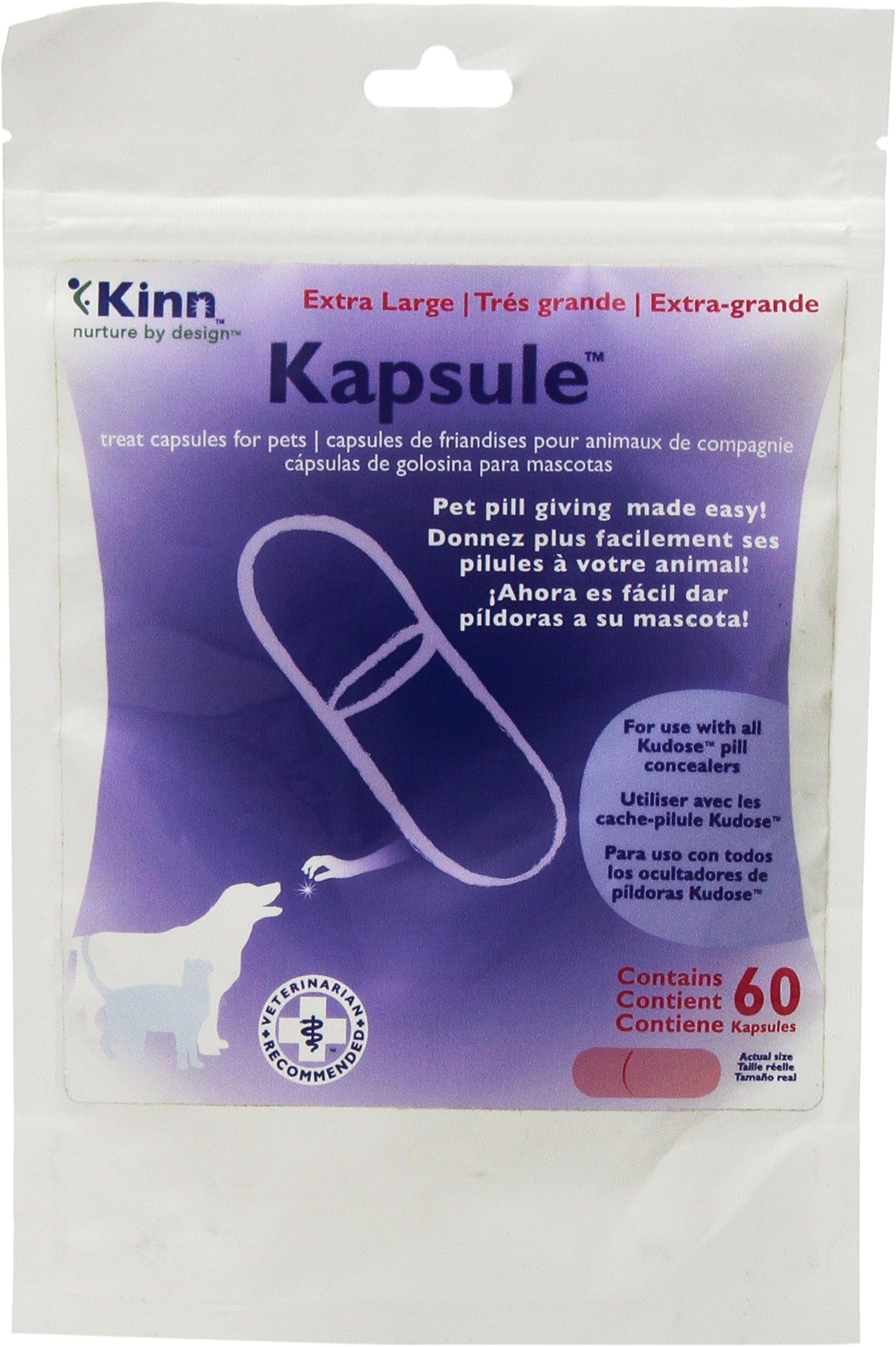 Kinn Pet Treat Kapsule, X-Large
