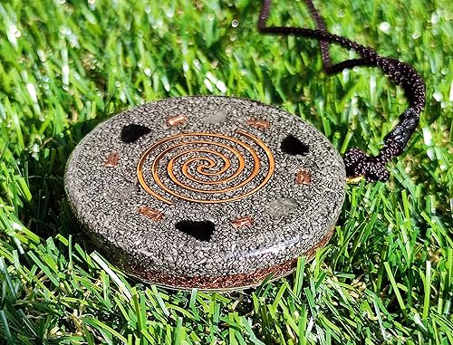 Miniatura 32 de Sacred Geometry Orgone Reversible Pendant Necklace LARGE 2.25 inch 10.7cm (Star of David & Flower of Life)