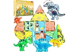 Magnastix Dinosaurs Magnetic Building Blocks Toys