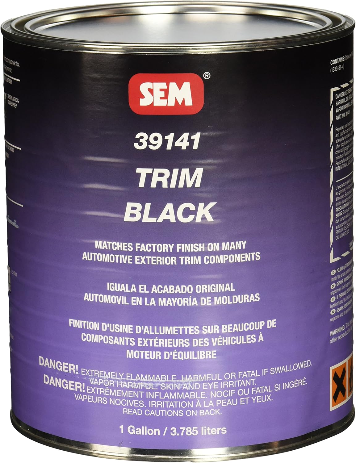 SEM 39141 Trim Black 1 Gallon Automotive