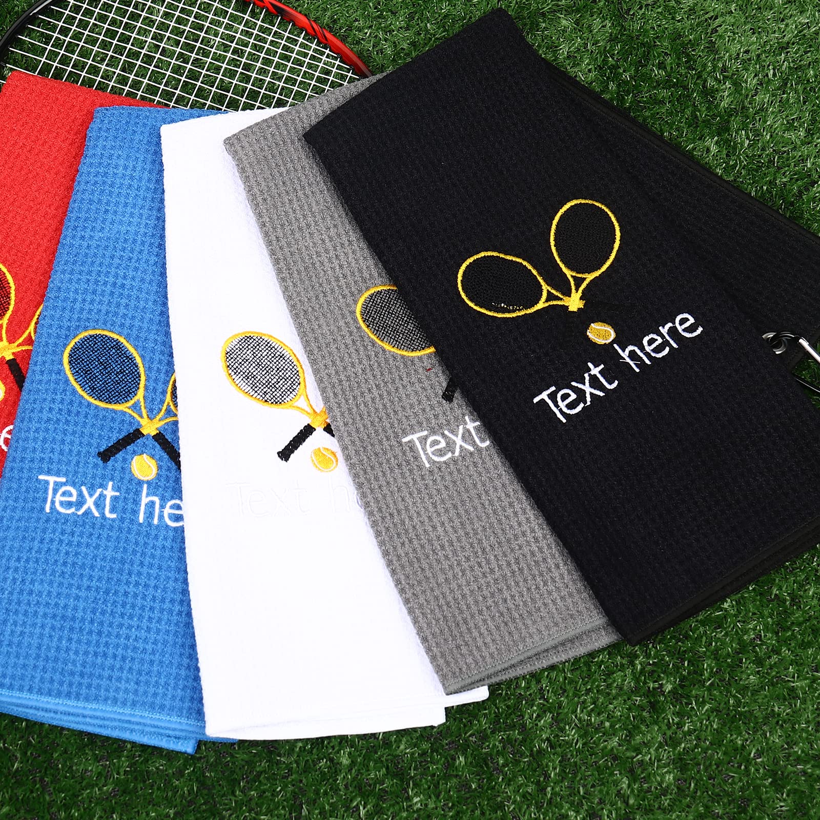 Sinseike Personalized Custom Tennis Towel,Tennis Name Towel (Personalized)