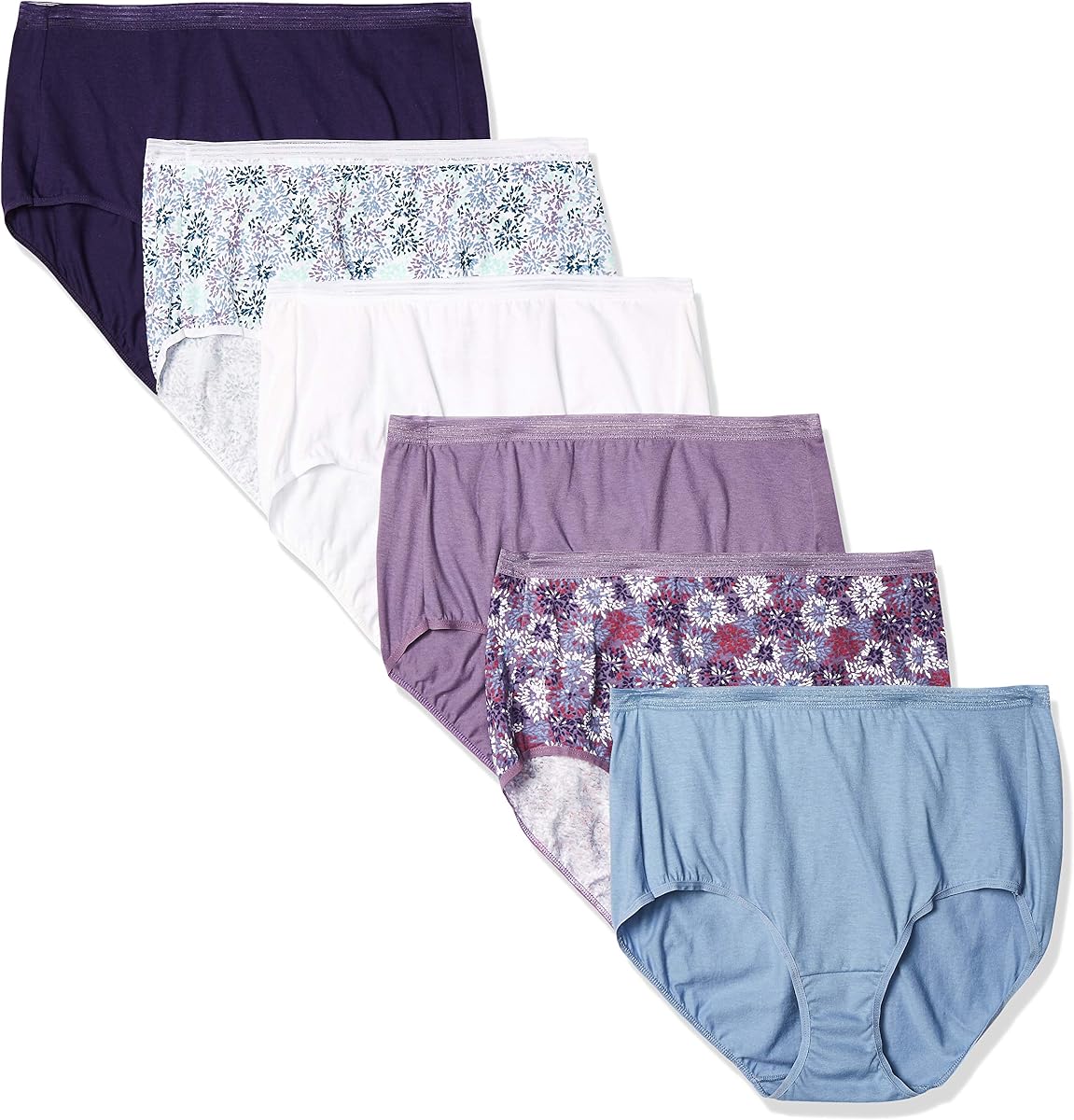 Women's Signature Cotton Breathe Briefs Underwear Pack, 6-Pack (Colors May Vary)