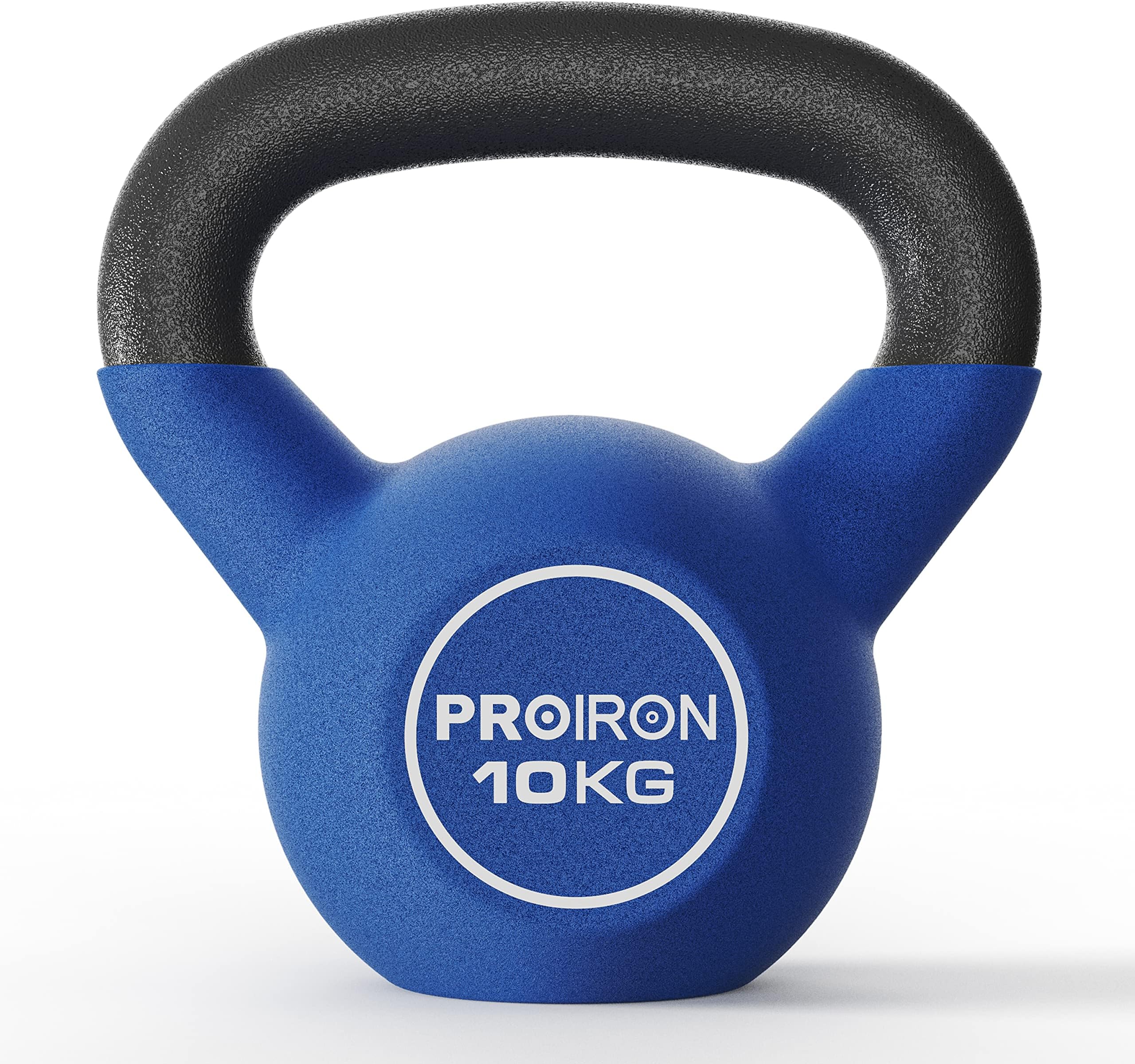PROIRON Kettlebell 10kg Solid Cast Iron Kettlebell Perfect for Gym or Home Use 3 Years Warranty