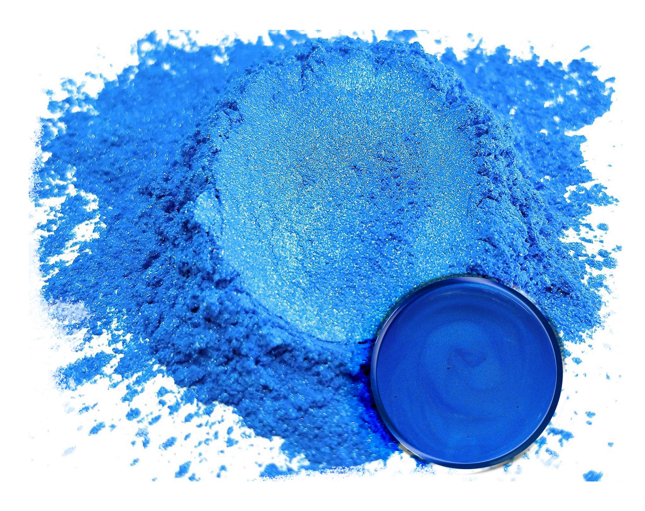 Eye Candy Pigments Premium Blue Mica Powder - Dark Ocean Blue (50gr) - for Epoxy, Resin, Soap, Paint, Woodworking, Acrylic Pouring, Bath Bombs, Fishing Lures - DIY Arts and Crafts Additive