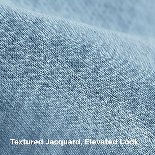 Vista 203 de Bedsure Juego de funda de edredón, tamaño individual, suave y prelavado, blanco, 2 piezas, 1 funda de edredón de 68 x 90 pulgadas, cierre