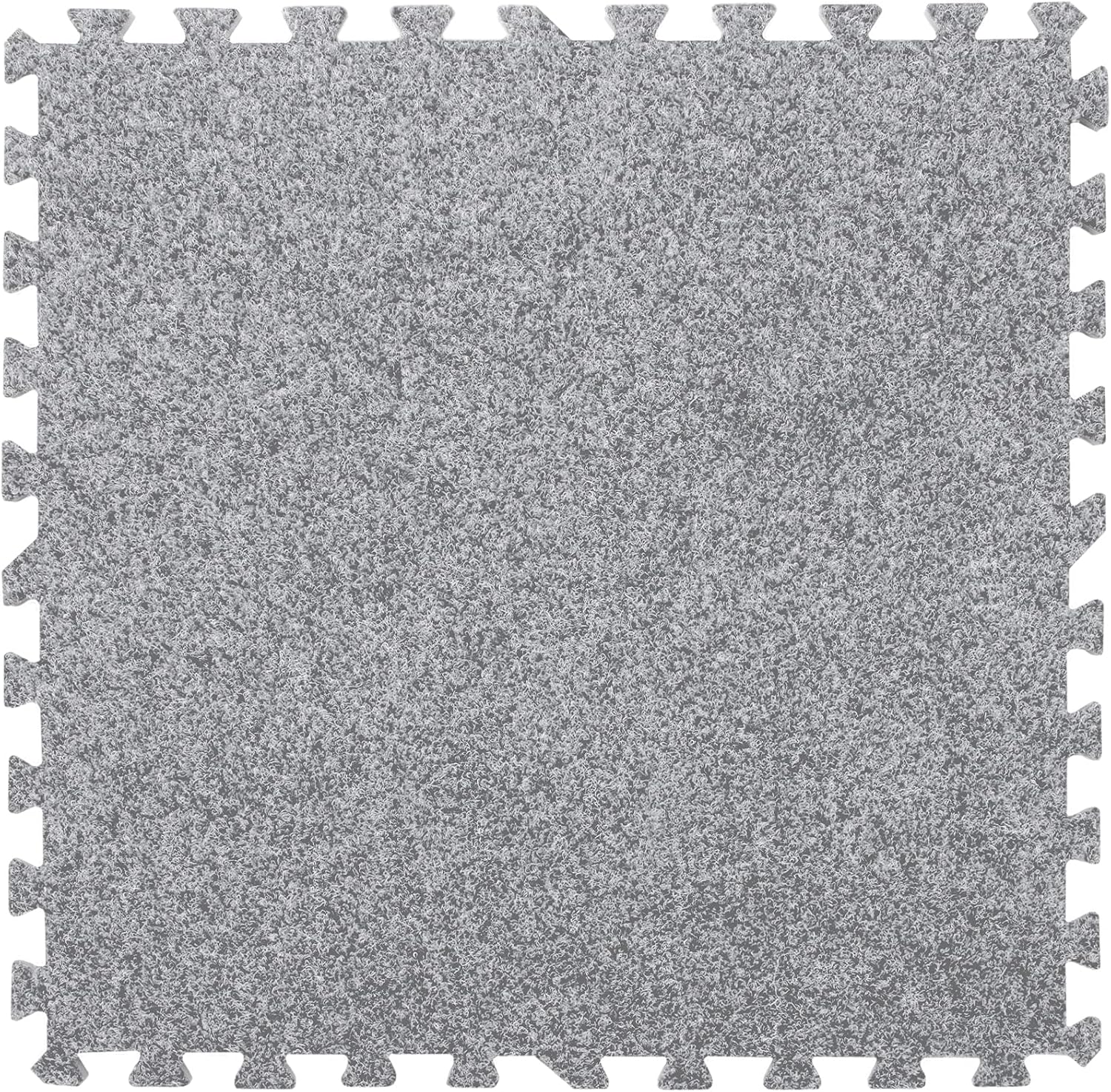 IncStores 5/8 Inch Thick Premium Soft Carpet-Top Foam Tiles | High-Density Commercial Carpet Tiles for Basement, Classroom, and Trade Show Floor Protection | Dark Grey, 10 Tiles