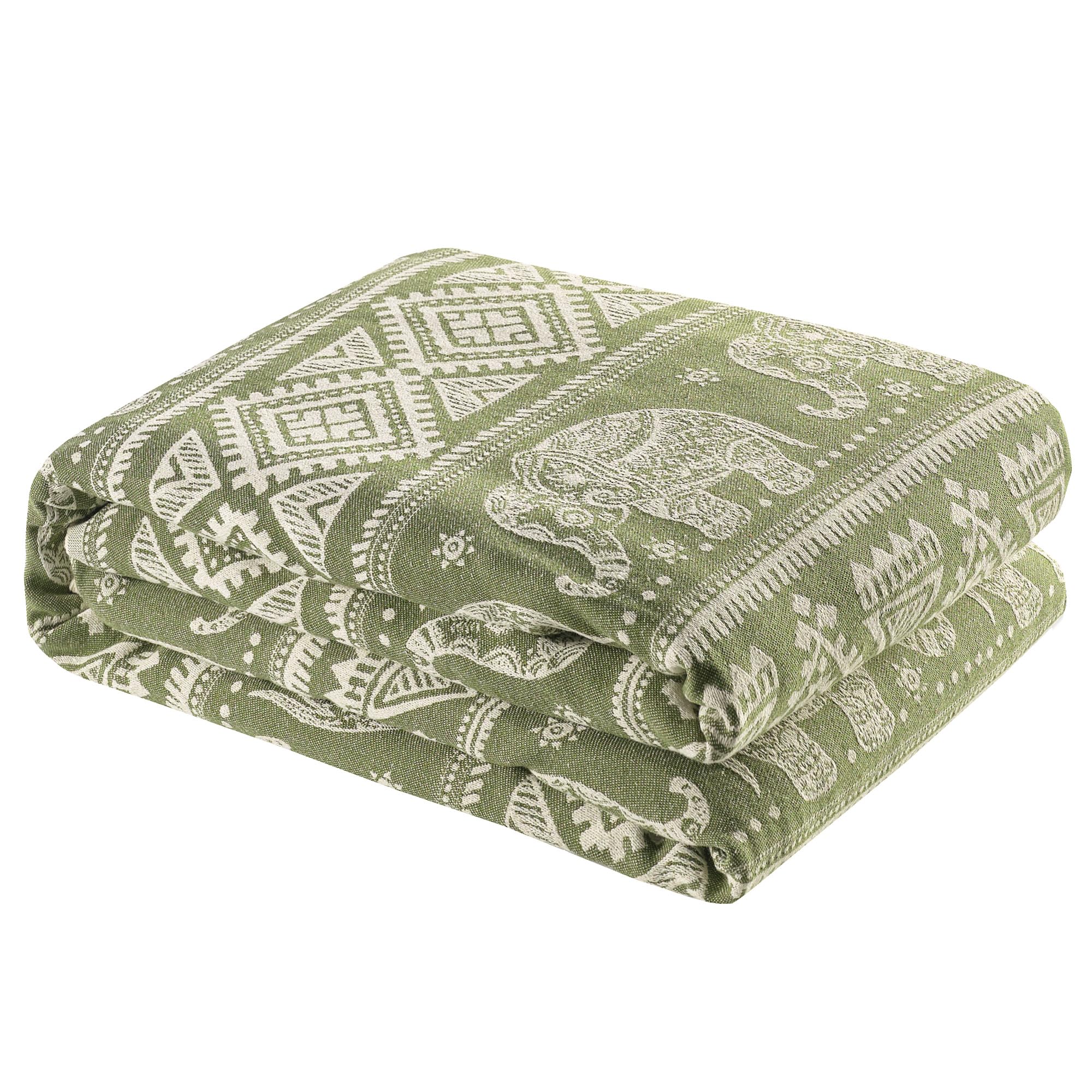 Milam London Coperta Boho, Copriletto King Size 220x240cm Verde Oliva | Copridivani 2 Posti, Coperte Boho, Copriletto King Size, Arredo Boho, Salvadivano