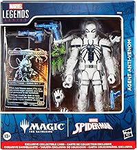 Marvel Legends Series Magic: The Gathering Agent Anti-Venom, 6-Inch Spider-Man Action Figure Toy & Exclusive Foil Collectible Card Game Trading Card