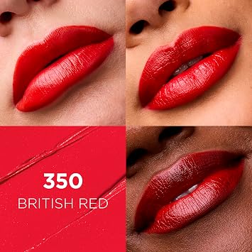 L'Oreal Paris Colour Riche Original Creamy, Hydrating Satin Lipstick with Argan Oil and Vitamin E, British Red , 1 Count