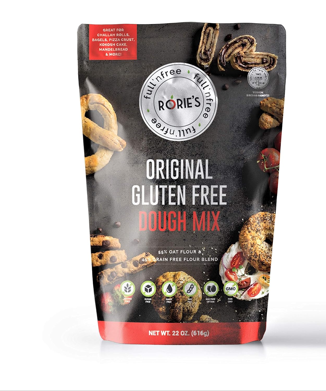 Rories Gluten Free Oat Dough Mix (22 oz) Living Full 'N free (22 Ounce (Pack of 6))