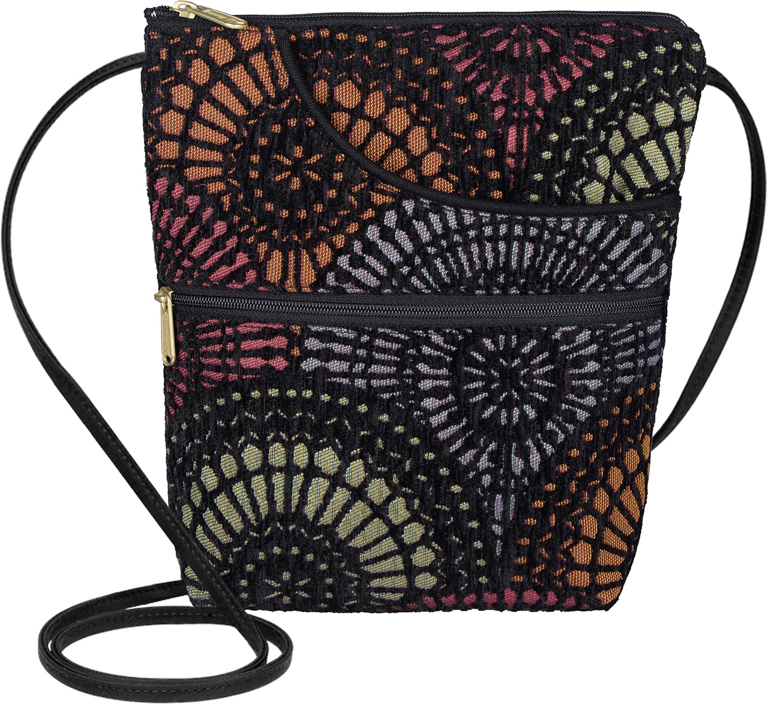 Danny K. Women's Tapestry Bella Purse Crossbody Handbag, Adjustable Cord, Handmade in USA