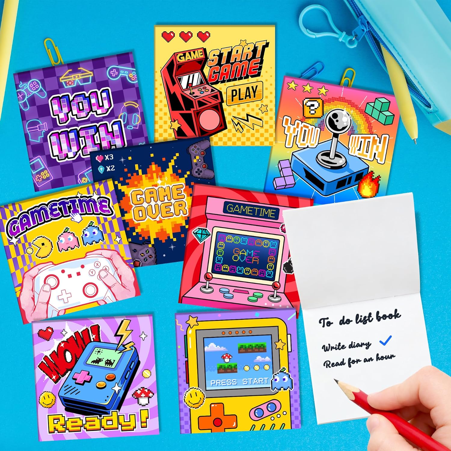 DMIGHT Video Game Party Favors Birthday Supplies for Kids Bags Game On Stuffer Gifts Boys Gamer Party Decorations