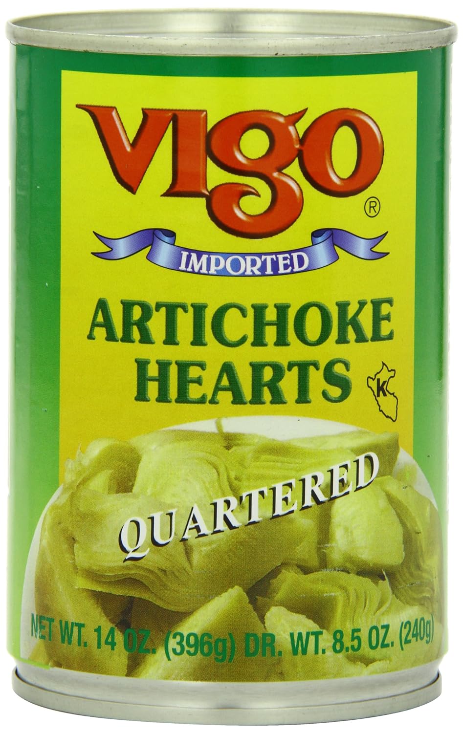 Vigo Quartered Artichoke Hearts, 14 Ounce (Pack of 12)