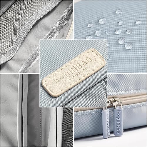 Miniatura 6 de Estuche organizador pequeño con cremallera, bolsa ligera estética, bolsa azul para hombres y mujeres