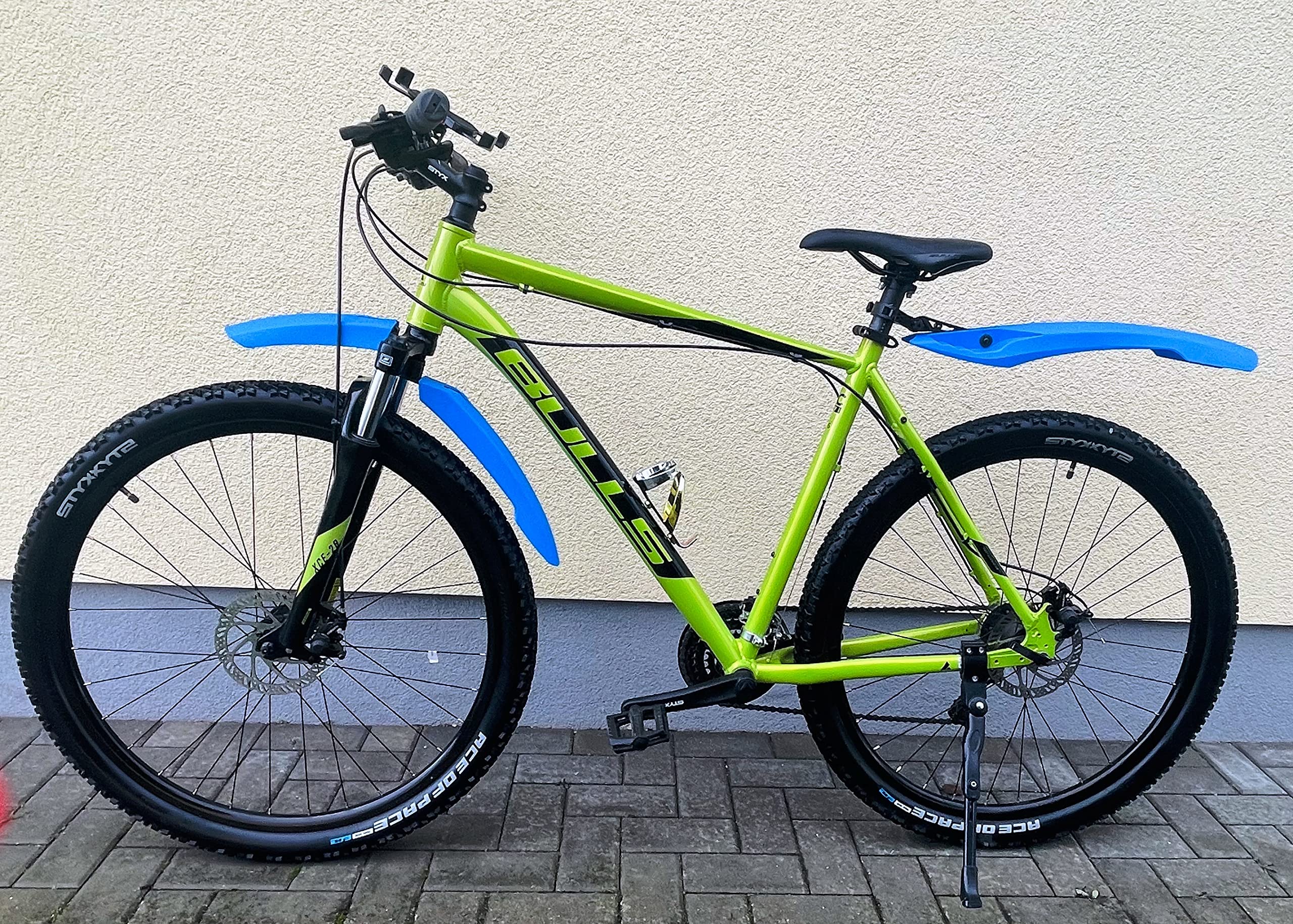 INION BLAU Fahrrad Schutzbleche Set 2X Vorne 1x Hinter Kotflügel Spritzschutz Fahrradschutzblech Sport & Freizeit