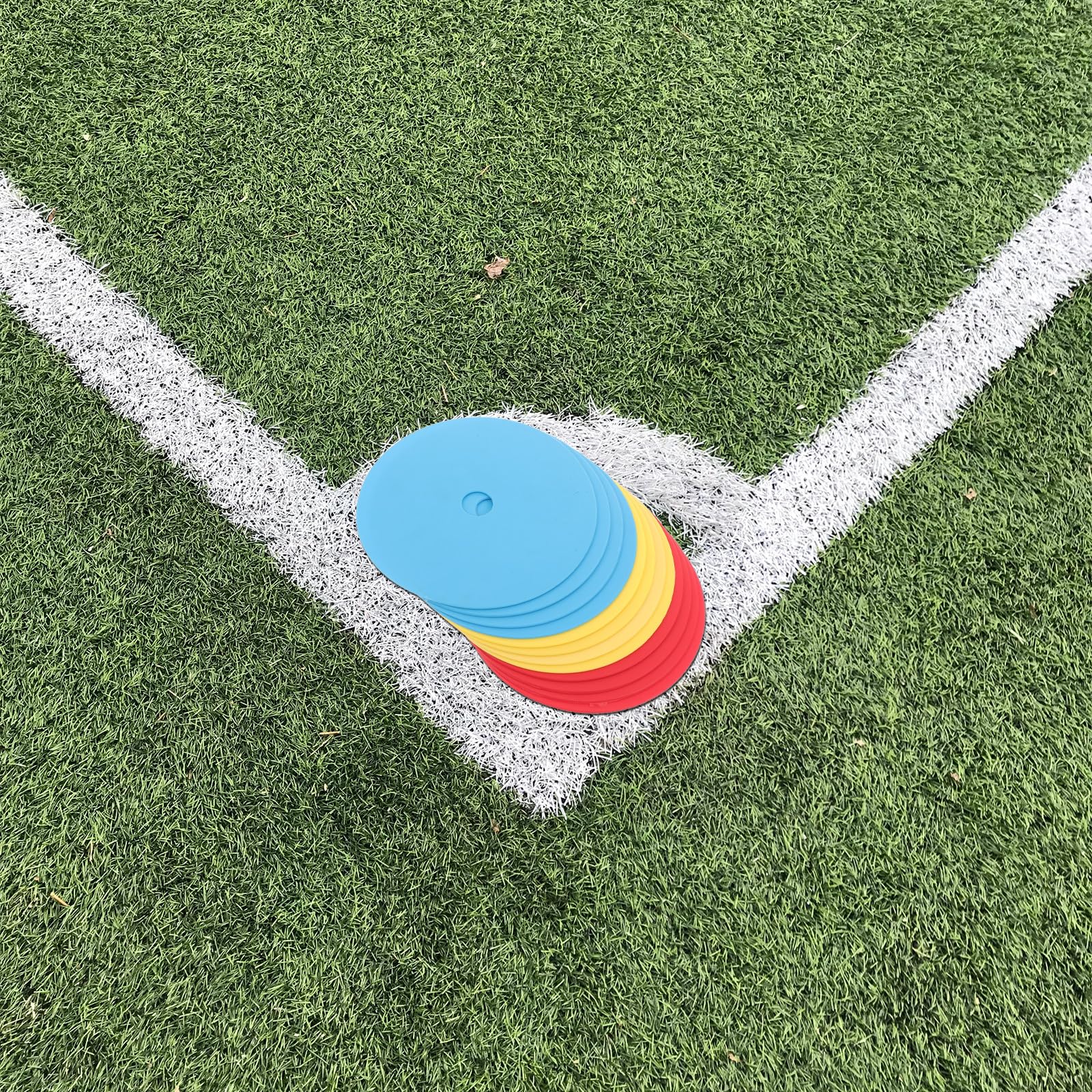Gatuida 12 Coni Piatti marcatori di Punti - Coni per Allenamento di agilità 5,9" - Dischi da Calcio marcatori di Pratica per Allenamento Sportivo, Basket e Tennis
