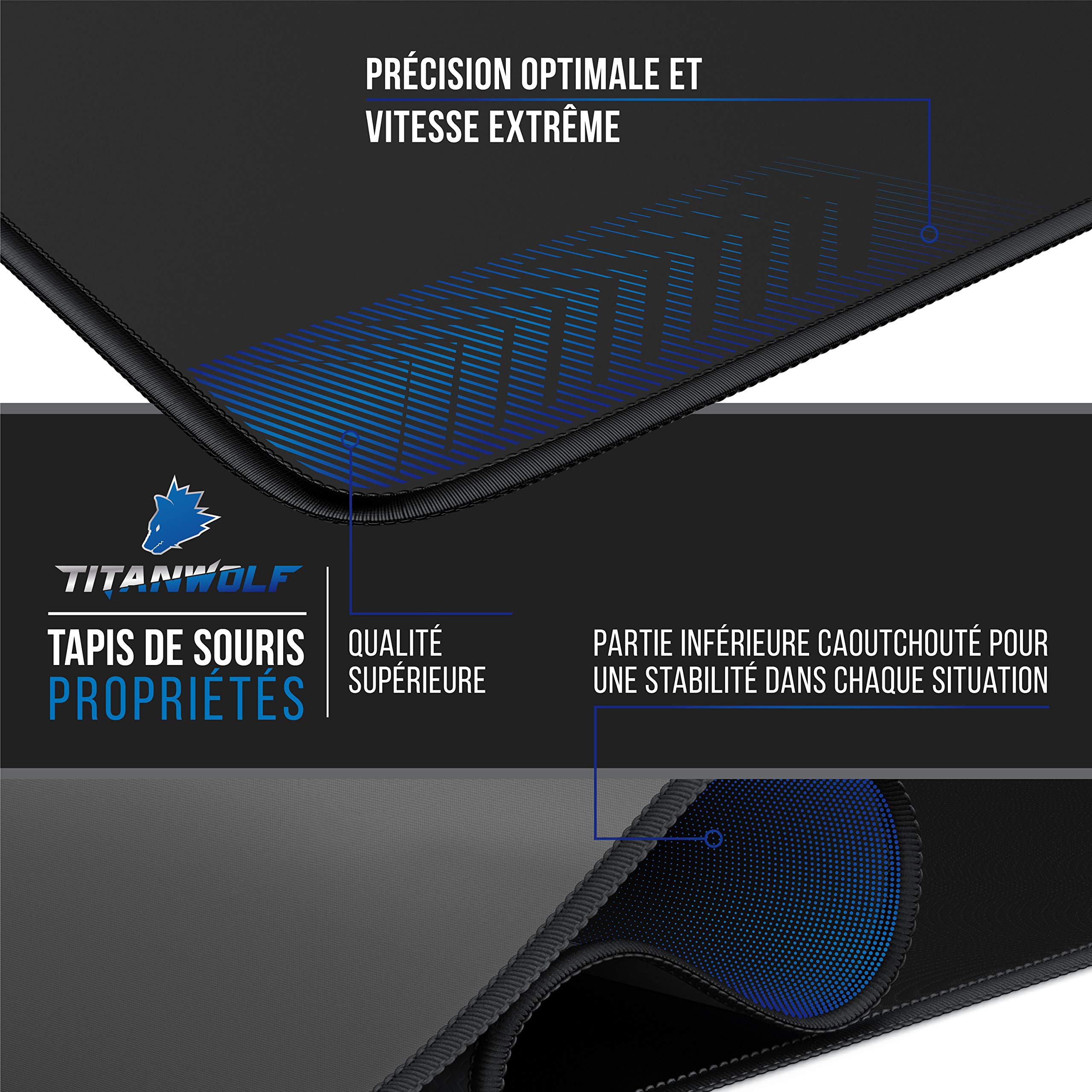 TITANWOLF Victor Retro Gaming Mouse Mat 900 x 400 mm Extra Large