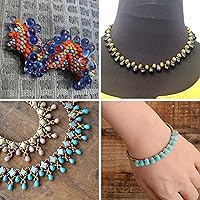 Vista 4 de Cuentas de vidrio checo de 50 piezas, 6 x 9 mm, en forma de lágrima, color rosa claro, Rosaline 70120