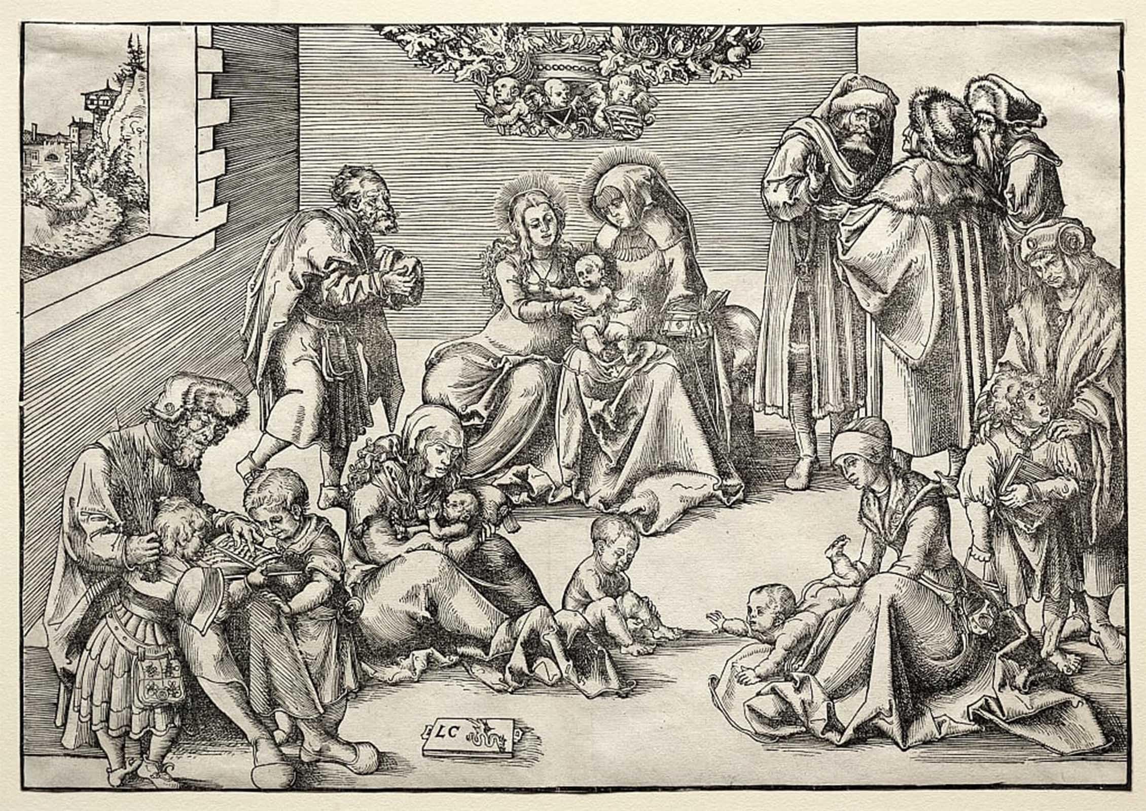 SERENDIPITP Abstract Painting Mural Print Picture Wall Decor Painting Sybille of Cleves by Lucas Cranach the Elder Vintage Wall Artwork for Home Decor 60x90cm