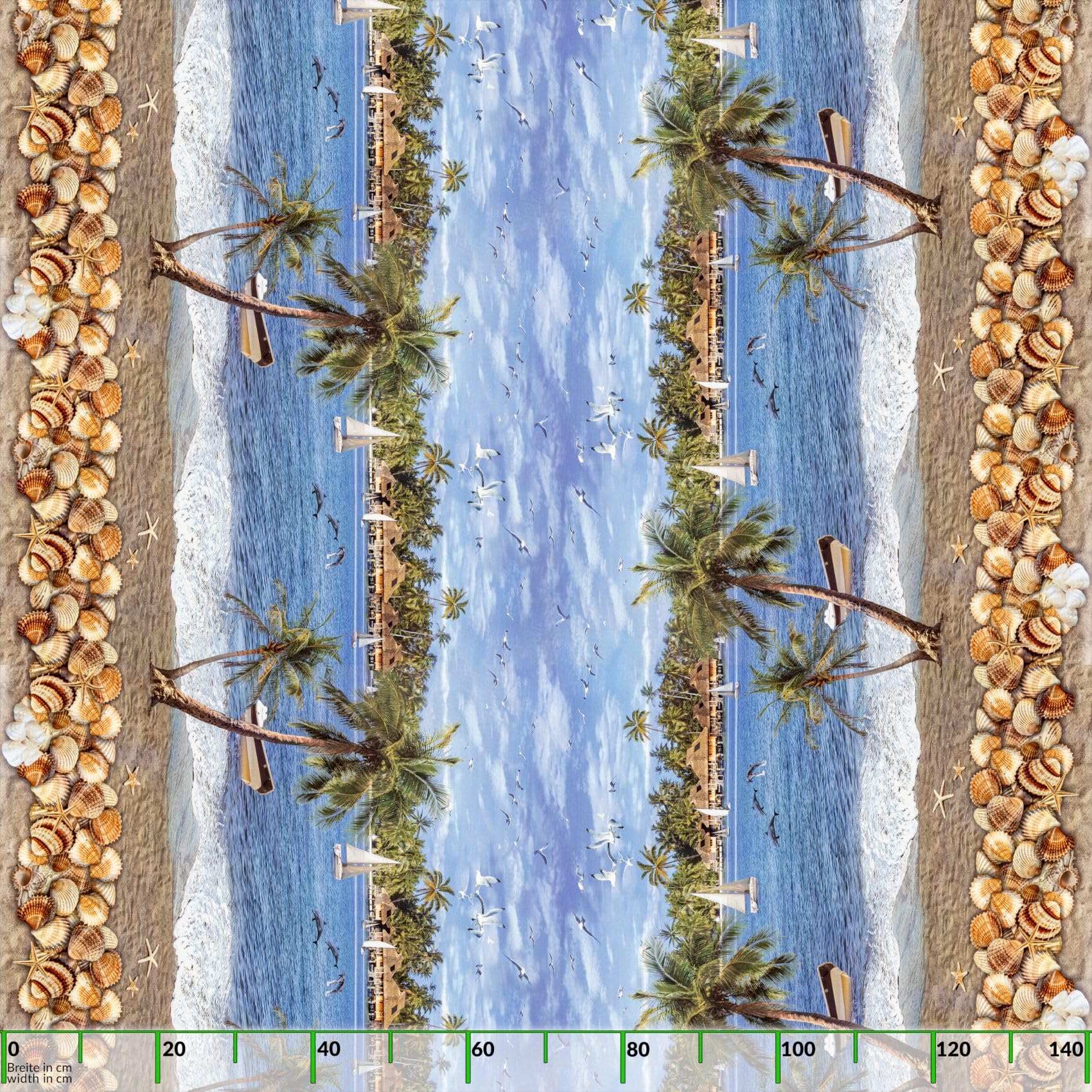 ANRO Mantel de Hule Lavable, para jardín, Exterior e Interior, 240 x 140 cm, Borde Cortado
