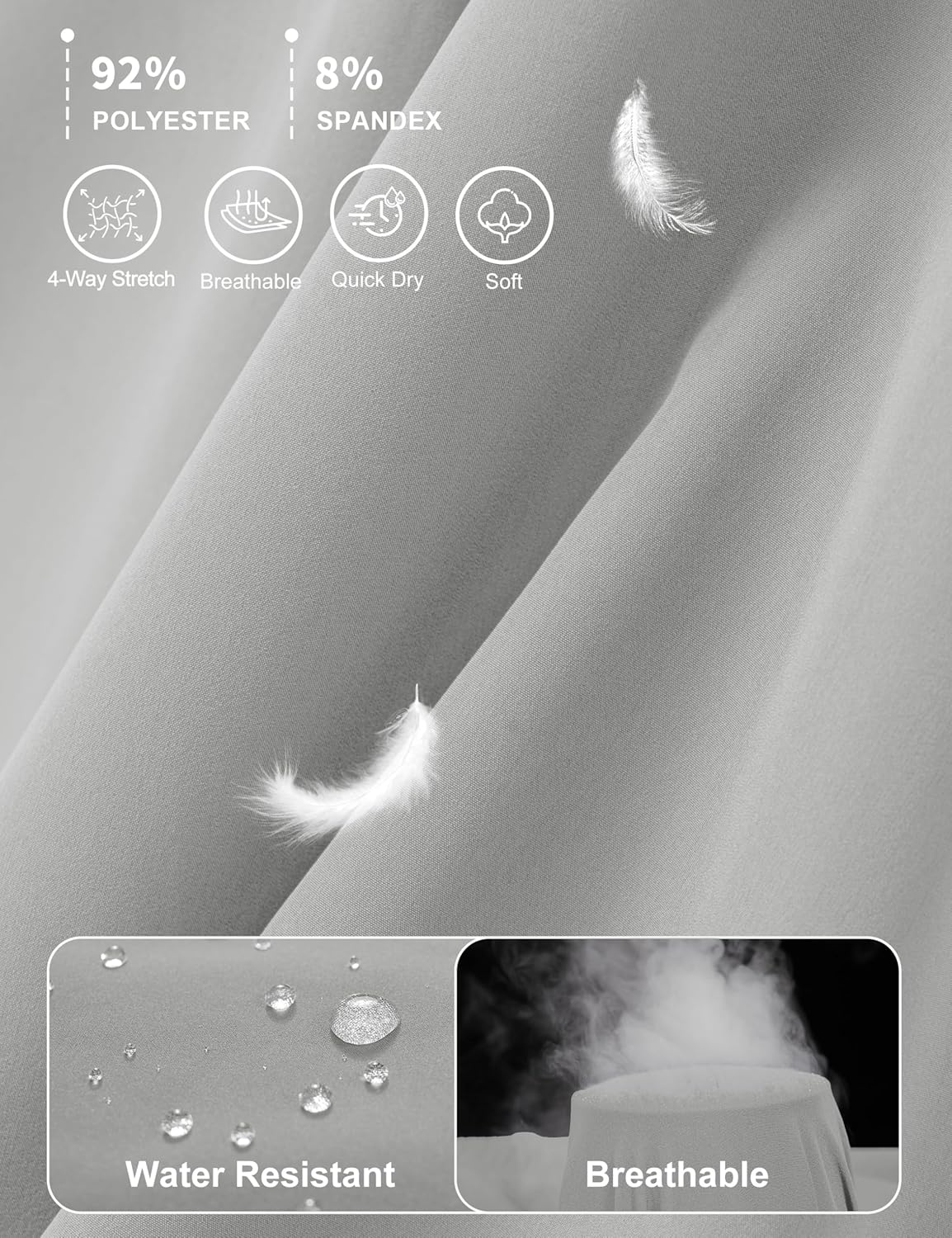 MAGCOMSEN Women's Hiking Capris Pants UPF 50+ Lightweight Quick Dry Workout Travel Summer Casual Pants Zipper Pockets - Image 5