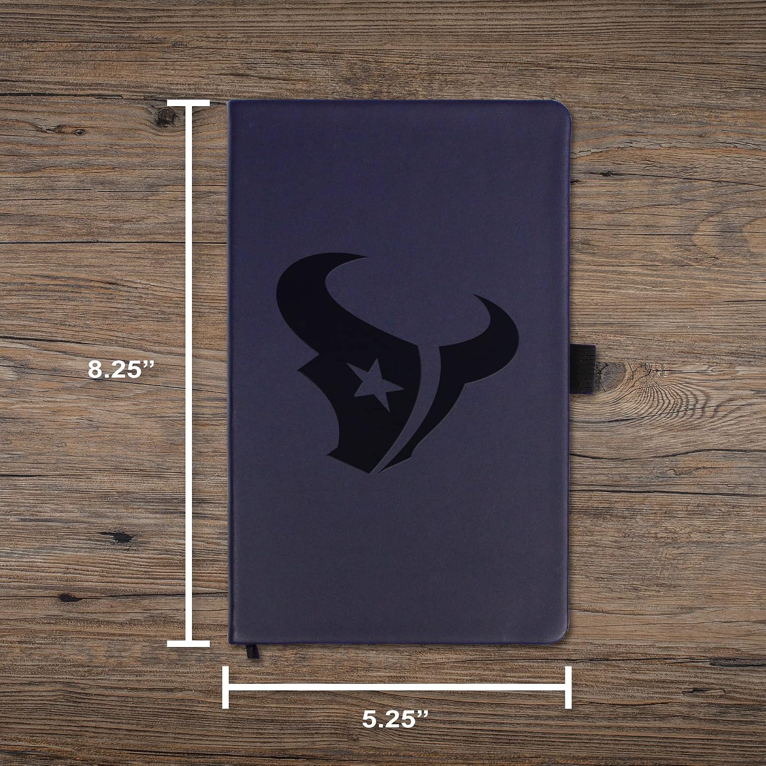 Rico Industries NFL Houston Texans Laser-Engraved Color Notepad, 5.25 x 8.25-inches