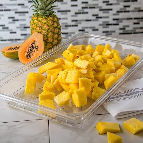 Miniatura 7 de Carlisle FoodService Products 1021507 StorPlus Full Size Polycarbonate Drain Shelf, Clear