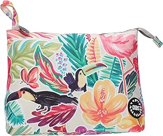 شنطة كبيرة متعددة الالوان بتصميم استوائي وطائر فلامنجو من كابس, متعدد الألوان