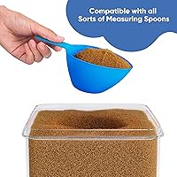 Vista 8 de Chef's Path Contenedores herméticos extra grandes y altos para almacenamiento de alimentos, juego de 4, almacenamiento hermético de alimentos