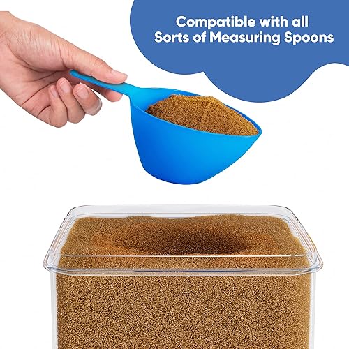 Miniatura 16 de Chef's Path Recipientes herméticos extra grandes de almacenamiento de harina y azúcar con tapas, juego de 2, recipientes de despensa de 6.5L