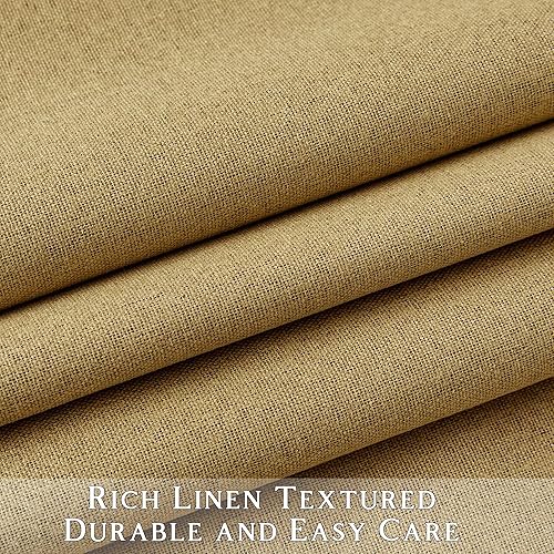 Miniatura 173 de ChrisDowa Cortinas 100% opacas de abedul liso de 96 pulgadas de largo, 2 paneles para dormitorio, sala de estar, oscurecimiento de la habitación de